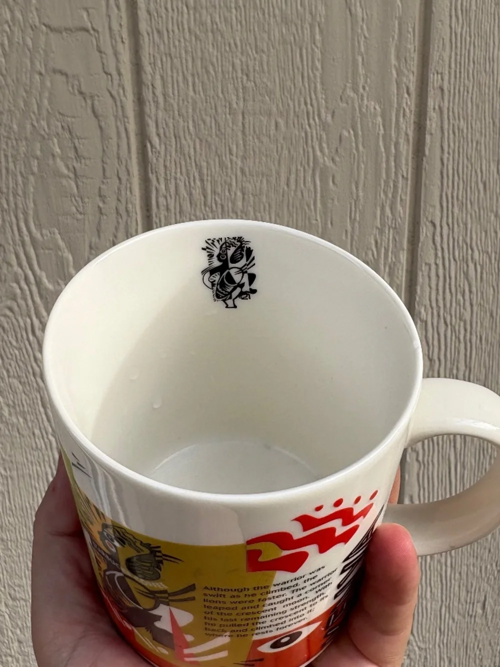 Vintage 1998 Starbucks Coffee Origin Blend Series Kenya Mug Warrior Lion Moon